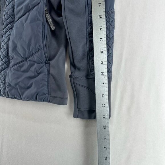Athleta Jacket Womens Sz 2XS Rock Ridge PrimaLoft Hoodie Quilted Insulated Gray - Picture 12 of 13